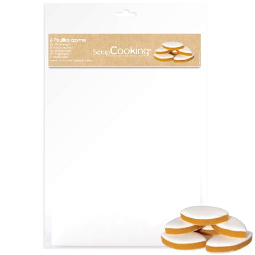 ScrapCooking 6 Feuilles Azymes Waffel papier, 50 g von ScrapCooking