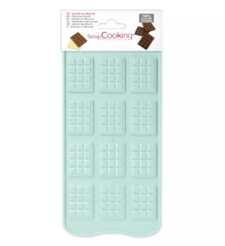 ScrapCooking 6728 Schokolade Tablet Mini Backform Silikon Rosa 25 x 11 x 0,3 cm von ScrapCooking