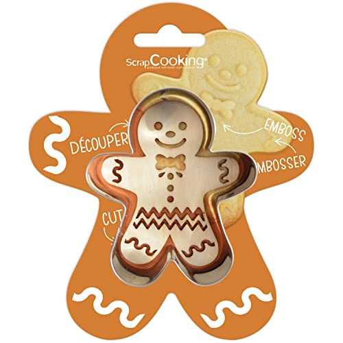 ScrapCooking Ausstecher + Prägeschablone aus Holz Ginger 2091 von ScrapCooking