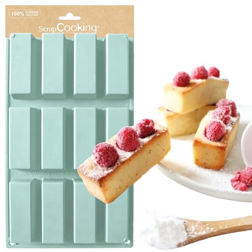 ScrapCooking Cake Backform, Silikon, Wassergrün, 33 x 18 x 3.5 cm von ScrapCooking