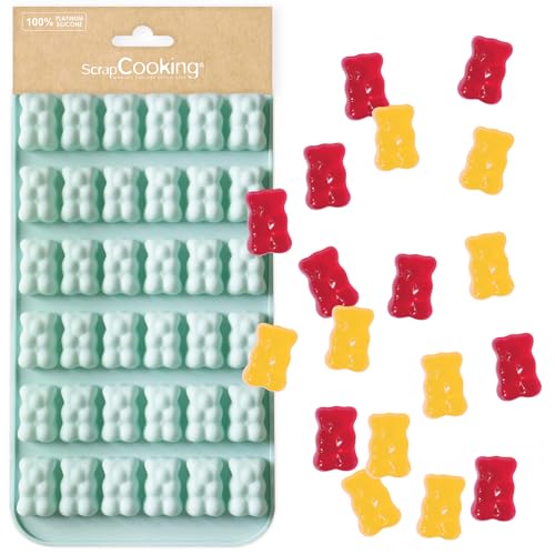 ScrapCooking – Form für Süßigkeiten – Silikonform zum Backen von Teddybären – geeignet für Ofen & Gefrierschrank – Backform für Kinderkuchen – weiches Utensil – Wassergrün – 6733 ScrapCooking – Form für Süßigkeiten – Silikonform zum Backen von Teddybären – geeignet für Ofen & Gefrierschrank – Backform für Kinderkuchen – weiches Utensil – Wassergrün – 6733 von ScrapCooking