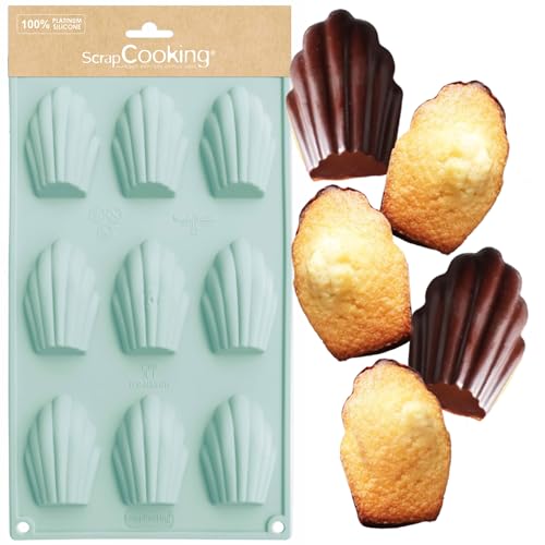 ScrapCooking Madeleines Backform, Silikon, Wassergrün, 32 x 17.5 x 1.7 cm von ScrapCooking