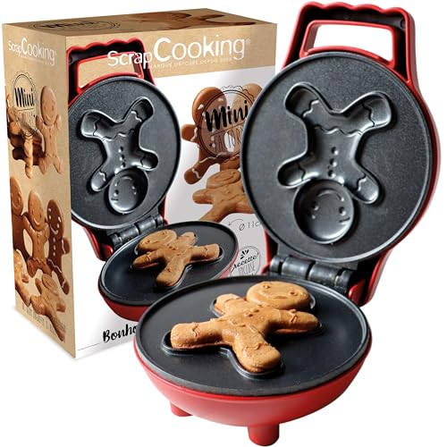 ScrapCooking - Mini Waffleleisen « Lebkuchenmann » - Mini Waffle Factory Gingerbreadman - Antihaftbeschichtete Platte - Kleine Waffelmaschine - Weihnachten - Mit Rezept - 3884 ScrapCooking - Mini Waffleleisen « Lebkuchenmann » - Mini Waffle Factory Gingerbreadman - Antihaftbeschichtete Platte - Kleine Waffelmaschine - Weihnachten - Mit Rezept - 3884 von ScrapCooking