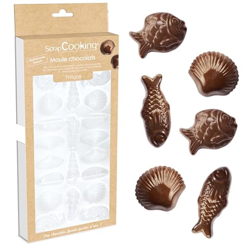 ScrapCooking - Ostern Schokoladenform - Backform für Schokolade - Professionelles Backzubehör - Fische Muscheln Fischform - Transparent - 6750, Farblos ScrapCooking - Ostern Schokoladenform - Backform für Schokolade - Professionelles Backzubehör - Fische Muscheln Fischform - Transparent - 6750, Farblos von ScrapCooking