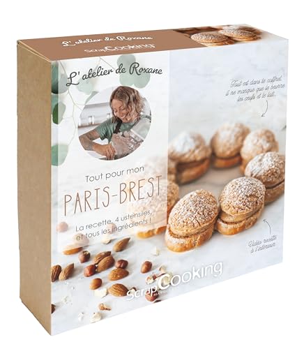ScrapCooking Set Paris-Brest – L'Atelier de Roxanne – Set zum Backen – mit Spritztülle, Spritzbeutel, Ständer & Zutaten – 99977ADR, klar von ScrapCooking