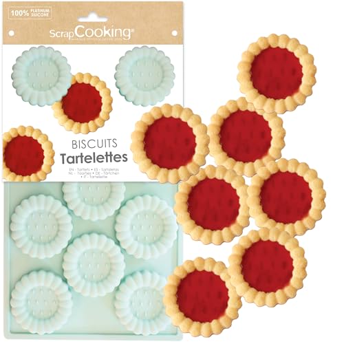 ScrapCooking - Silikonform für 11 Tartelettes - Backform für Kekse & Mini-Törtchen - Für Ofen & Gefrierfach geeignet - Flexibles Backzubehör für Kinder - Mit Erdbeer-Tartlets-Rezept - 3183 ScrapCooking - Silikonform für 11 Tartelettes - Backform für Kekse & Mini-Törtchen - Für Ofen & Gefrierfach geeignet - Flexibles Backzubehör für Kinder - Mit Erdbeer-Tartlets-Rezept - 3183 von ScrapCooking
