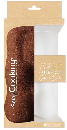 ScrapCooking Silikonform für Weihnachtskuchen & Kuchen, mit Rezept, goldfarben, 2898 von ScrapCooking