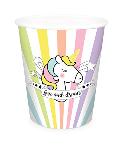 Scrapcooking 0229 Trinkbecher"Einhorn", 25 cl, 8 Stück von ScrapCooking