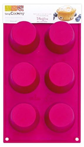 Unbekannt SCRAPCOOKING 3117 Multi 6 Muffins Backform Silikon Rosa 32 x 18 x 4 cm von ScrapCooking