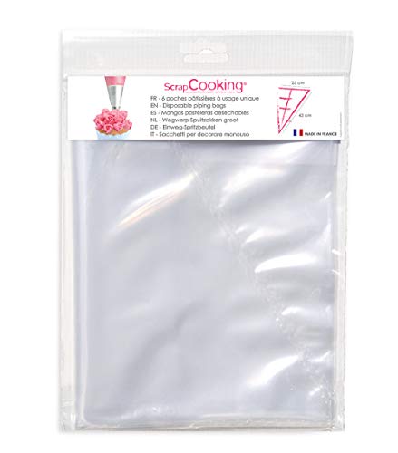 Unbekannt SCRAPCOOKING 5014-6 Einweg Spritzbeutel Polypropylen Mehrfarbig 24 x 18 x 0,8 cm von ScrapCooking