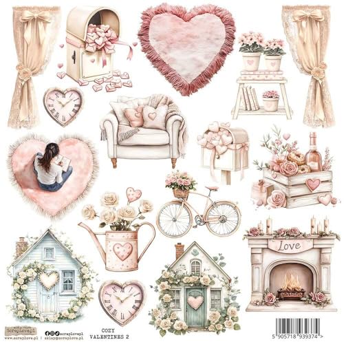 Scrapbooking Papier Sticker - ScrapLove - Cozy Valentines 2 Scrapbooking Papier Sticker - ScrapLove - Cozy Valentines 2 von ScrapLove