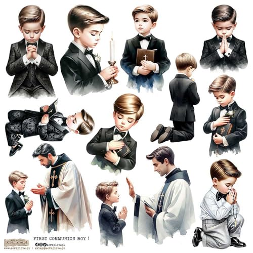Scrapbooking Papier Sticker - ScrapLove - First Communion Boy 1 Kommunionjunge Scrapbooking Papier Sticker - ScrapLove - First Communion Boy 1 Kommunionjunge von ScrapLove