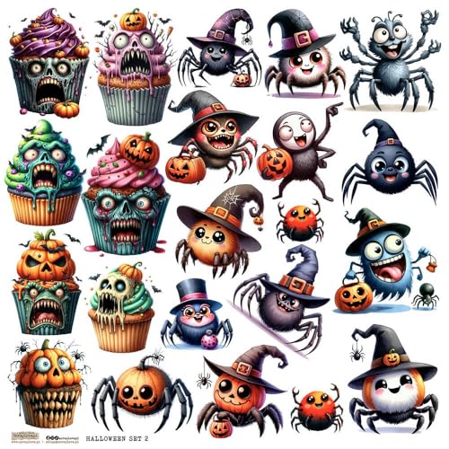 Scrapbooking Papier Sticker - ScrapLove - Halloween Set 2 Cupcakes Spinnen Scrapbooking Papier Sticker - ScrapLove - Halloween Set 2 Cupcakes Spinnen von ScrapLove