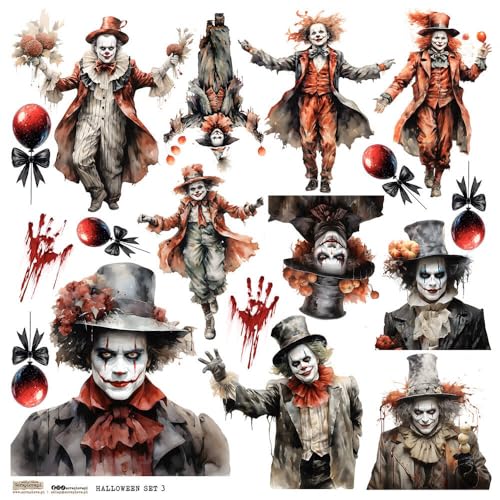 Scrapbooking Papier Sticker - ScrapLove - Halloween Set 3 Clown Scrapbooking Papier Sticker - ScrapLove - Halloween Set 3 Clown von ScrapLove
