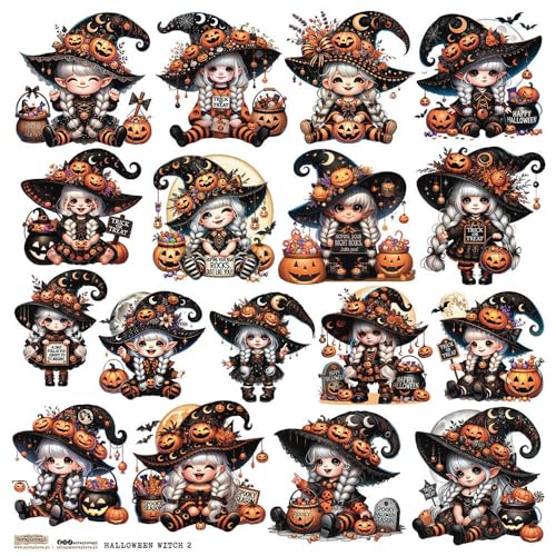 Scrapbooking Papier Sticker - ScrapLove - Halloween Witch 2 Hexen Scrapbooking Papier Sticker - ScrapLove - Halloween Witch 2 Hexen von ScrapLove