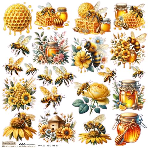 Scrapbooking Papier Sticker - ScrapLove - Honey and Bees 1 Bienen Honig Scrapbooking Papier Sticker - ScrapLove - Honey and Bees 1 Bienen Honig von ScrapLove