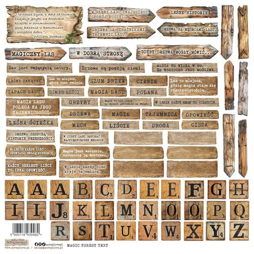 Scrapbooking Papier Sticker - ScrapLove - Magic Forest Text 1 Bretter Scrapbooking Papier Sticker - ScrapLove - Magic Forest Text 1 Bretter von ScrapLove