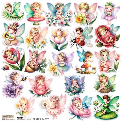 Scrapbooking Papier Sticker - ScrapLove - Spring Fairy 1 Feen Scrapbooking Papier Sticker - ScrapLove - Spring Fairy 1 Feen von ScrapLove