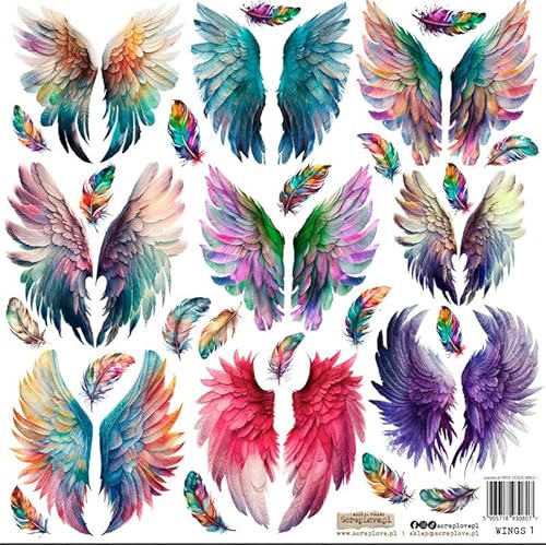 Scrapbooking Papier Sticker - ScrapLove - Wings 1 Scrapbooking Papier Sticker - ScrapLove - Wings 1 von ScrapLove