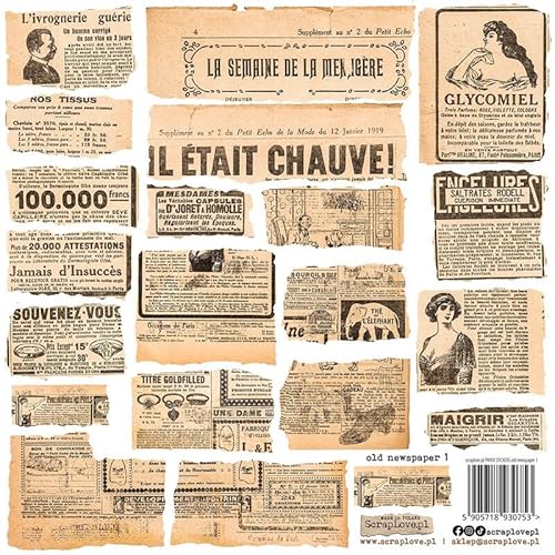Scrapbooking Papieraufkleber - ScrapLove - Alte Zeitungen 1 Scrapbooking Papieraufkleber - ScrapLove - Alte Zeitungen 1 von ScrapLove
