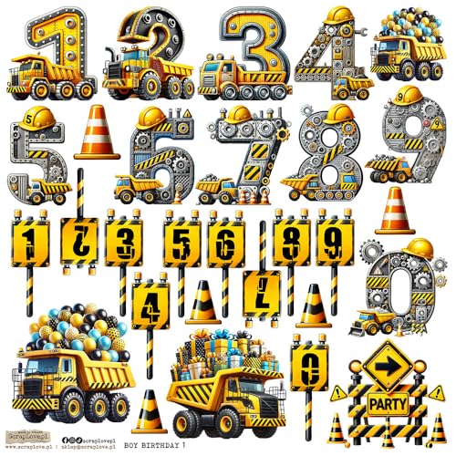 Scrapbooking Papieraufkleber - ScrapLove - Boy Birthday 1 Ziffern Straßenroboter Scrapbooking Papieraufkleber - ScrapLove - Boy Birthday 1 Ziffern Straßenroboter von ScrapLove