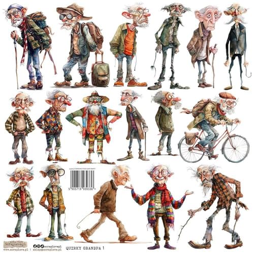 Scrapbooking Papieraufkleber - ScrapLove - Quirky Grandpa 1 verrückte Oma Scrapbooking Papieraufkleber - ScrapLove - Quirky Grandpa 1 verrückte Oma von ScrapLove