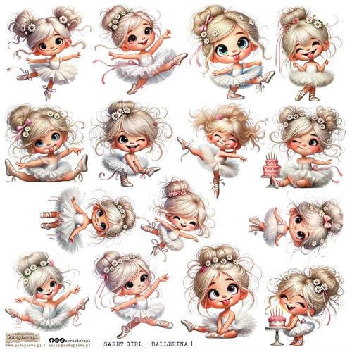 Scrapbooking Papieraufkleber - ScrapLove - Sweet Girl Ballerina 1 Figuren Scrapbooking Papieraufkleber - ScrapLove - Sweet Girl Ballerina 1 Figuren von ScrapLove