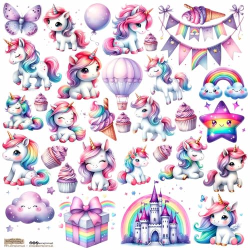 Scrapbooking Papieraufkleber - ScrapLove - Unicorn 2 Scrapbooking Papieraufkleber - ScrapLove - Unicorn 2 von ScrapLove