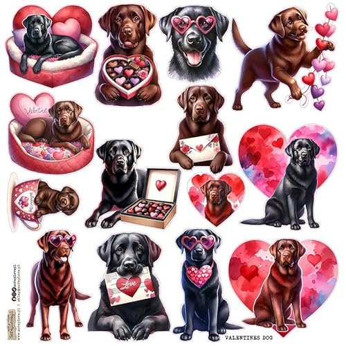 Scrapbooking Papieraufkleber - ScrapLove - Valentines Dog Scrapbooking Papieraufkleber - ScrapLove - Valentines Dog von ScrapLove