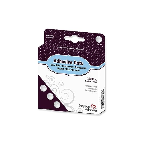 Scrapbook Adhesives Adhesive Dots-MEDIUM Ultra Thin by 3L Klebepunkte Dauerhaft, Clear von Scrapbook Adhesives