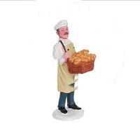 Lemax Brotlieferung #62296 Weihnachtsdorf Zubehör Figuren Neue Verpackung von ScrapbookAvenue