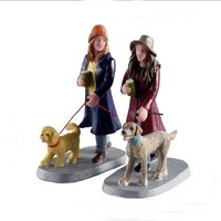 Lemax Multi-Tasking 2Er Set #02924 Frauen Gehen Hunde Weihnachtsdorf Figuren 2020 Neue Verpackung von ScrapbookAvenue