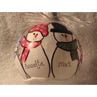 4-Köpfige Familie - Personalisiert Und Handbemalt Ornament von Scrappy2DoIt