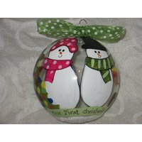 Unsere Erste Christmukkah - Personalisiert Und Von Hand Bemalt von Scrappy2DoIt