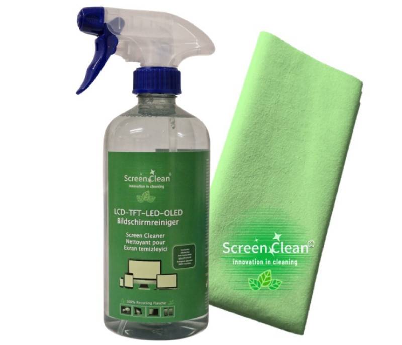 Screen Clean Reinigungs-Set GREEN DUO 500ml inkl. 1x Microfasertuch, (2-St) von Screen Clean