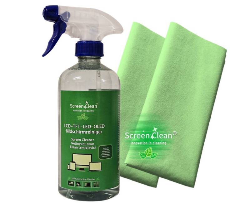 Screen Clean Reinigungs-Set Screen Clean GREEN DUO, (3-St), 3teiliges Bildschirmreinigungs Set von Screen Clean