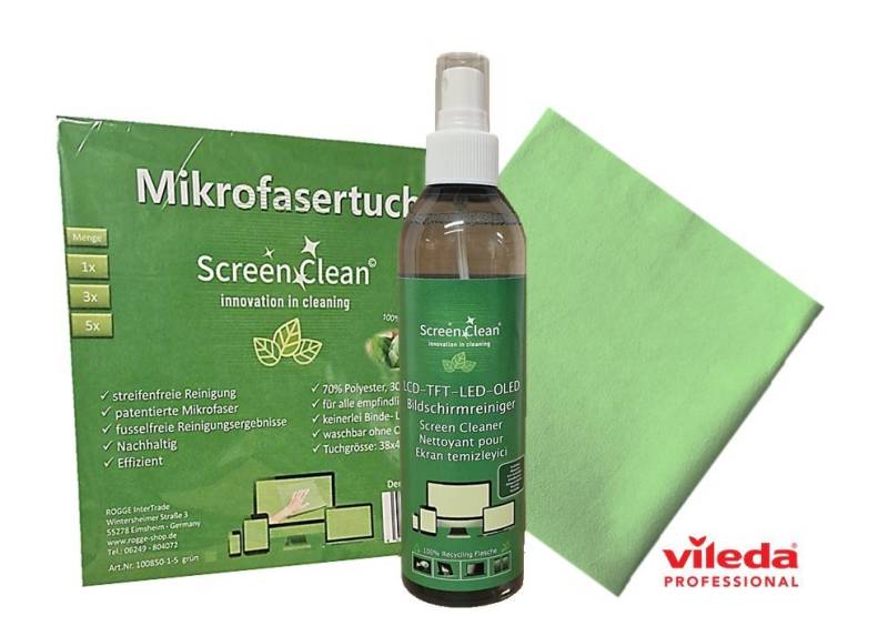 Screen Clean Reinigungs-Set Screen Clean Premium GREEN DUO-Set, (2-St) von Screen Clean