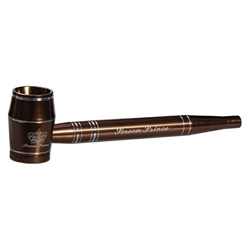 Screen Prince - Sieblose Pfeife aus Aluminium - Länge 120mm - komplett zerlegbar (Bronze, 120mm) von Screen Prince
