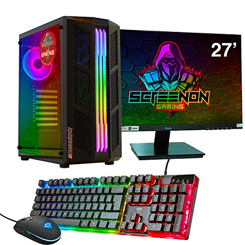 ScreenON - Gaming Set - P4 (GamePC + 27 Zoll Monitor + Tastatur + Maus) von ScreenOn