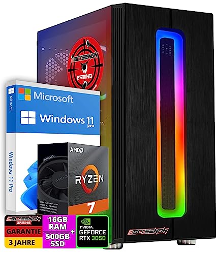 ScreenON - Ryzen 7 5800X - 500GB M.2 - RTX 3050 - Gaming PC A40137 - WiFi von ScreenOn