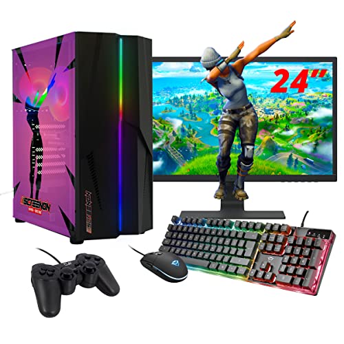 ScreenOn DE - Gaming Komplett PC | Intel Core i5 | GTX 1650 | RAM 16GB | SSD 512GB | WiFi | + 24 Zoll Monitor + Tastatur + Maus + Controller | Desktop Computer für Unternehmen und Multimedia H32519 ScreenOn DE - Gaming Komplett PC | Intel Core i5 | GTX 1650 | RAM 16GB | SSD 512GB | WiFi | + 24 Zoll Monitor + Tastatur + Maus + Controller | Desktop Computer für Unternehmen und Multimedia H32519 von ScreenOn