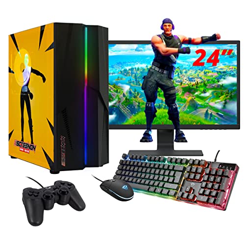 ScreenOn DE - Gaming Komplett PC | Intel Core i5 | RTX 3050 | RAM 16GB | SSD 512GB | WiFi | + 24 Zoll Monitor + Tastatur + Maus + Controller | Desktop Computer für Unternehmen und Multimedia H32527 ScreenOn DE - Gaming Komplett PC | Intel Core i5 | RTX 3050 | RAM 16GB | SSD 512GB | WiFi | + 24 Zoll Monitor + Tastatur + Maus + Controller | Desktop Computer für Unternehmen und Multimedia H32527 von ScreenOn