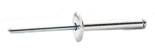 Blindniete, gewölbter Kopf, Aluminium/Stahl, 4 x 18 mm, 20 Stück von Screws City