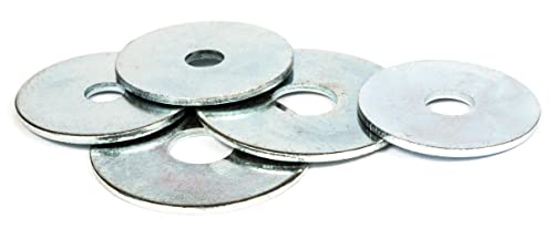 M6 x 25 mm x 1,25 mm große flache Reparaturscheibe Stahl Penny-Reparatur Kotflügel Karosserie Unterlegscheiben (20 Stück) von Screws City