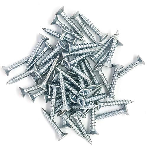 Spanplattenschrauben mit Senkkopf, 2,5 mm, 100 Stück von Screws City