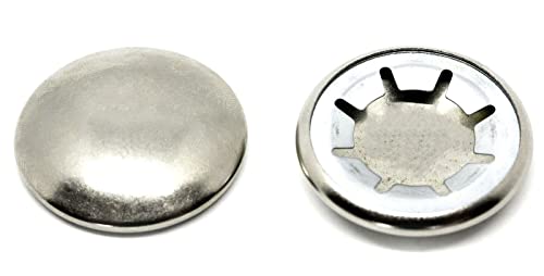 Starlock-Unterlegscheiben mit Nickeldeckel für Schafthalteklammern, Abdeckung AN83, 10 Stück (6 mm) von Screws City
