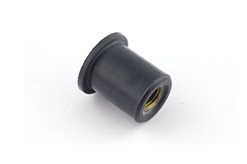 10x Gummimutter M6 Neopren - Verkleidung Motorrad Gummi Mutter Vibrationsdämpfer von Screws4Bikes