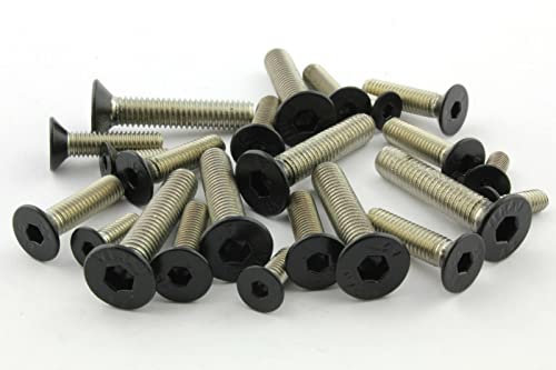 Screws4Bikes | 10x M4x20 | Senkkopfschraube | schwarz matt | Edelstahl V2A | DIN 7991 mit Innensechskant von Screws4Bikes