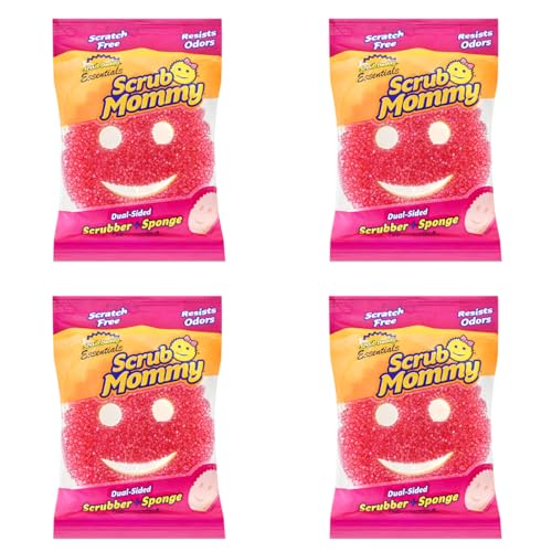 Scrub Daddy Scrub Mommy Essentials Cleaning Sponges - Dual Sided Non Scratch Sponge Scourers, Smiley Kitchen Sponges for Dishwashing & Bathroom, FlexTexture Dish Scrubber Sponge, Assorted 4 Pack Scrub Daddy Scrub Mommy Essentials Cleaning Sponges - Dual Sided Non Scratch Sponge Scourers, Smiley Kitchen Sponges for Dishwashing & Bathroom, FlexTexture Dish Scrubber Sponge, Assorted 4 Pack von Scrub Daddy
