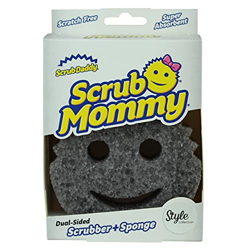 Scrub Daddy Scrub Mommy Style Scheuerschwamm, Topfreiniger Schwamm Küche, Putzmittel mit Texturveränderung, kratzfreier Smiley Spülschwamm, geruchsresistente Schwämme, Geschirrschwamm - 1er-Pack von Scrub Daddy